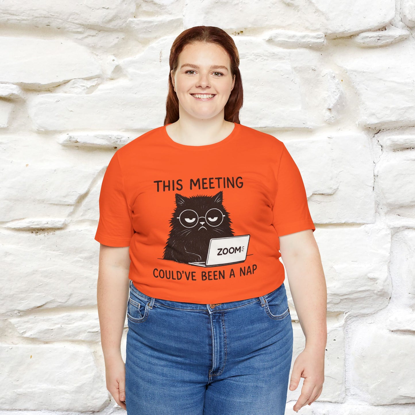 "This Meeting Could've Been a Nap" | Sarcastic Cat T-Shirt | Nunu&Miao Studio