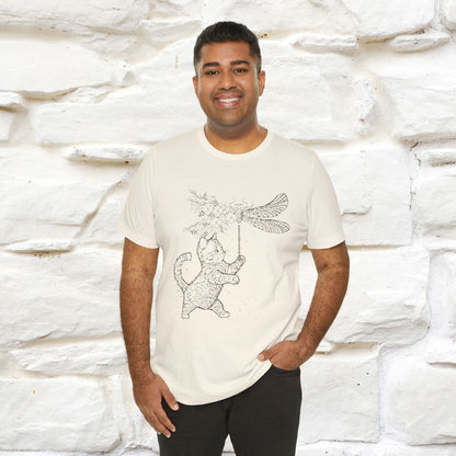 "The cat  And The Dragon Fly" Cat T-shirt for Men & Women | 100% Cotton*🐾