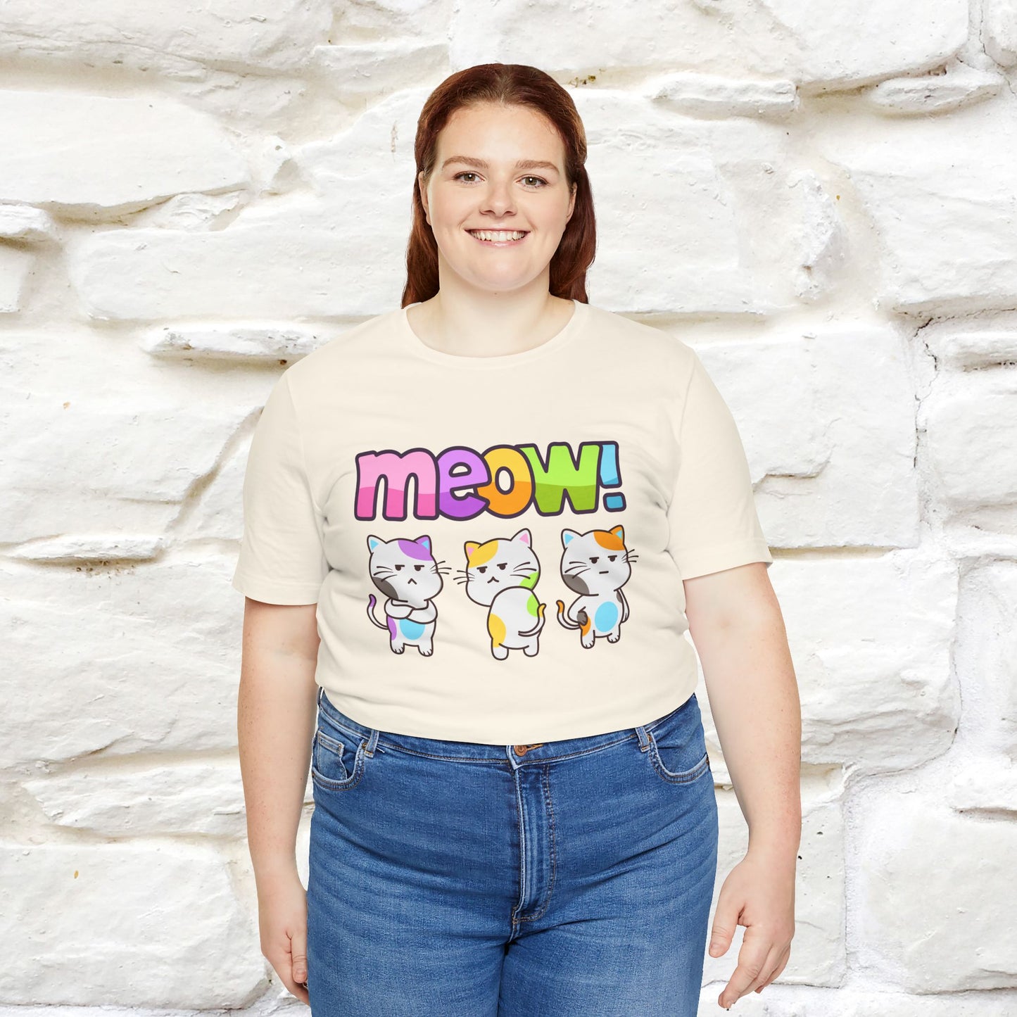 Meow! Funny Cat T-Shirt for Men & Women | 100% Cotton*