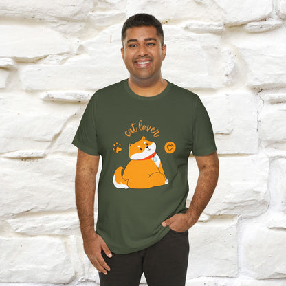 "Cat Lover" T-Shirt for Men & Women | 100% Cotton* | Purrfect Gift for Cat Enthusiasts