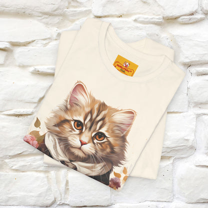 "Mr. Meow" Elegante T-shirt con gatto per uomo e donna | 100% cotone*