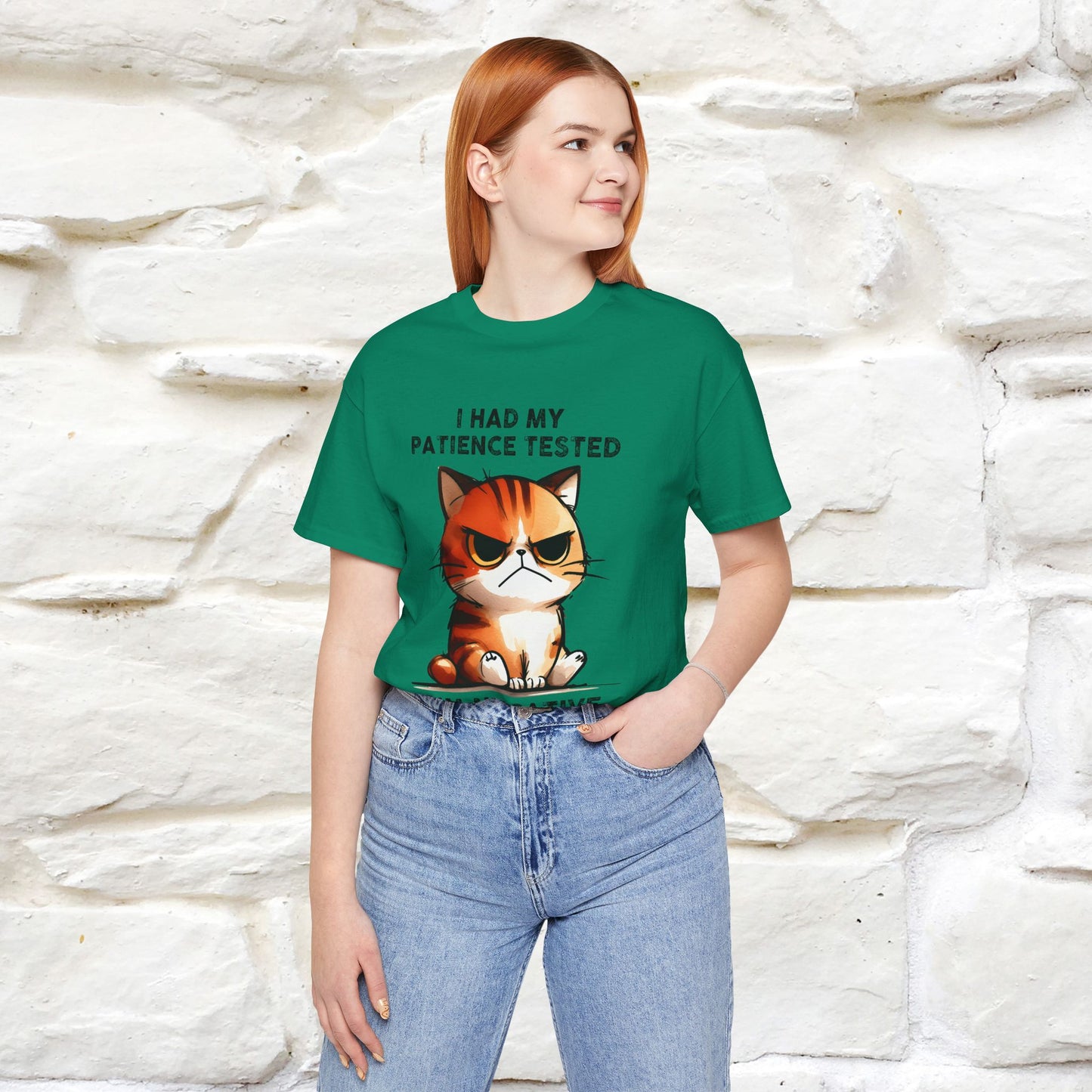 ''I Had My Patience Tested, I'm Negative''| CatT-Shirt | Nunu&Miao Studio