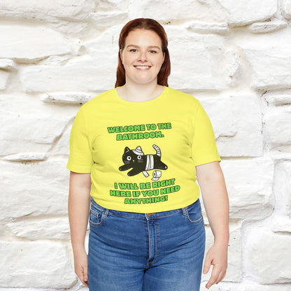 "Welcome To The Bathroom..."Funny  Cat T-shirt |Nunu&Miao Studio - Nunu&Miao Studio