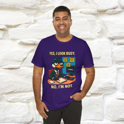 ''Yes, I Look Busy. No I'm Not.''|  Sarcastic Cat T-Shirt | Nunu&Miao Studio