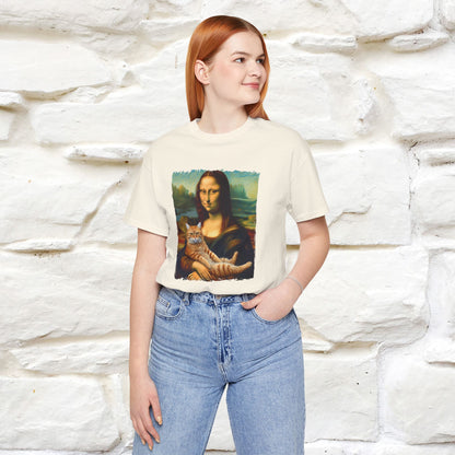 Mona Lisa’s Cat T-Shirt | Classic Art-Inspired Cat Tee for Men & Women | 100% Cotton