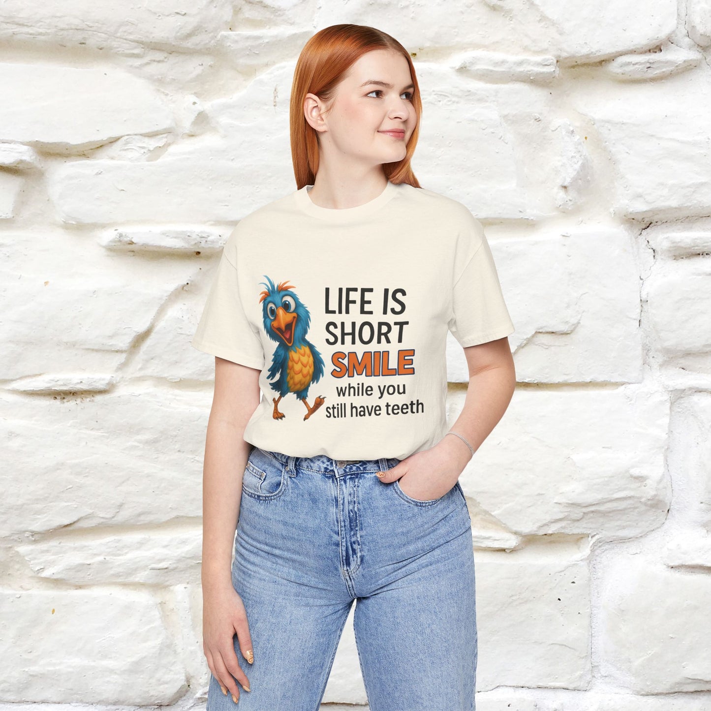 "Life Is Short Smile While ..." |Funny T-Shirt | Nunu&Miao Studio