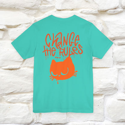 ''Change The Rules'' - Cat T-shirt -Nunu&Miao Studio