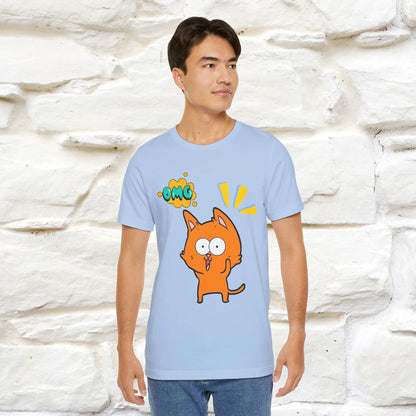 ''Oh My God'' Cat T-Shirt | Nunu&Miao Studio