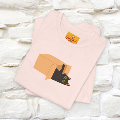 "Think Like There Is No Box" Cat T-Shirt| Front & Back Design | Nunu&Miao Studio