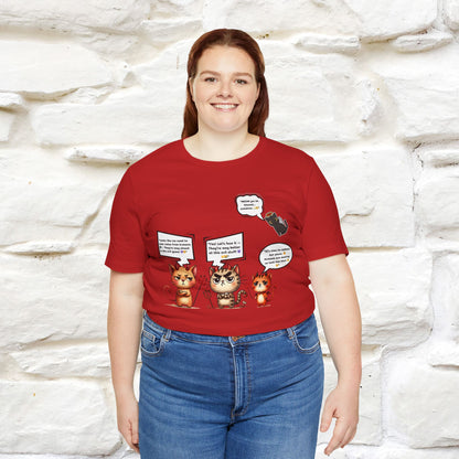 "Humans Are Way Ahead In The Evil Game! 😈😼" Cat  T-shirt |Nunu&Miao Studio