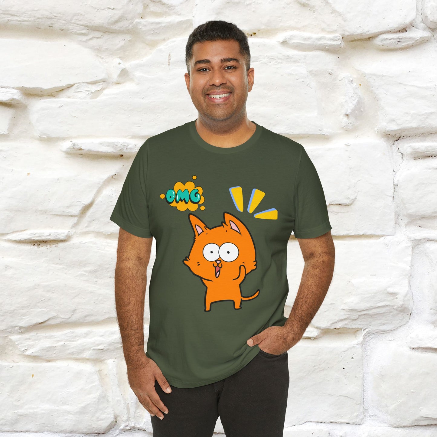 ''Oh My God'' Cat T-Shirt | Nunu&Miao Studio
