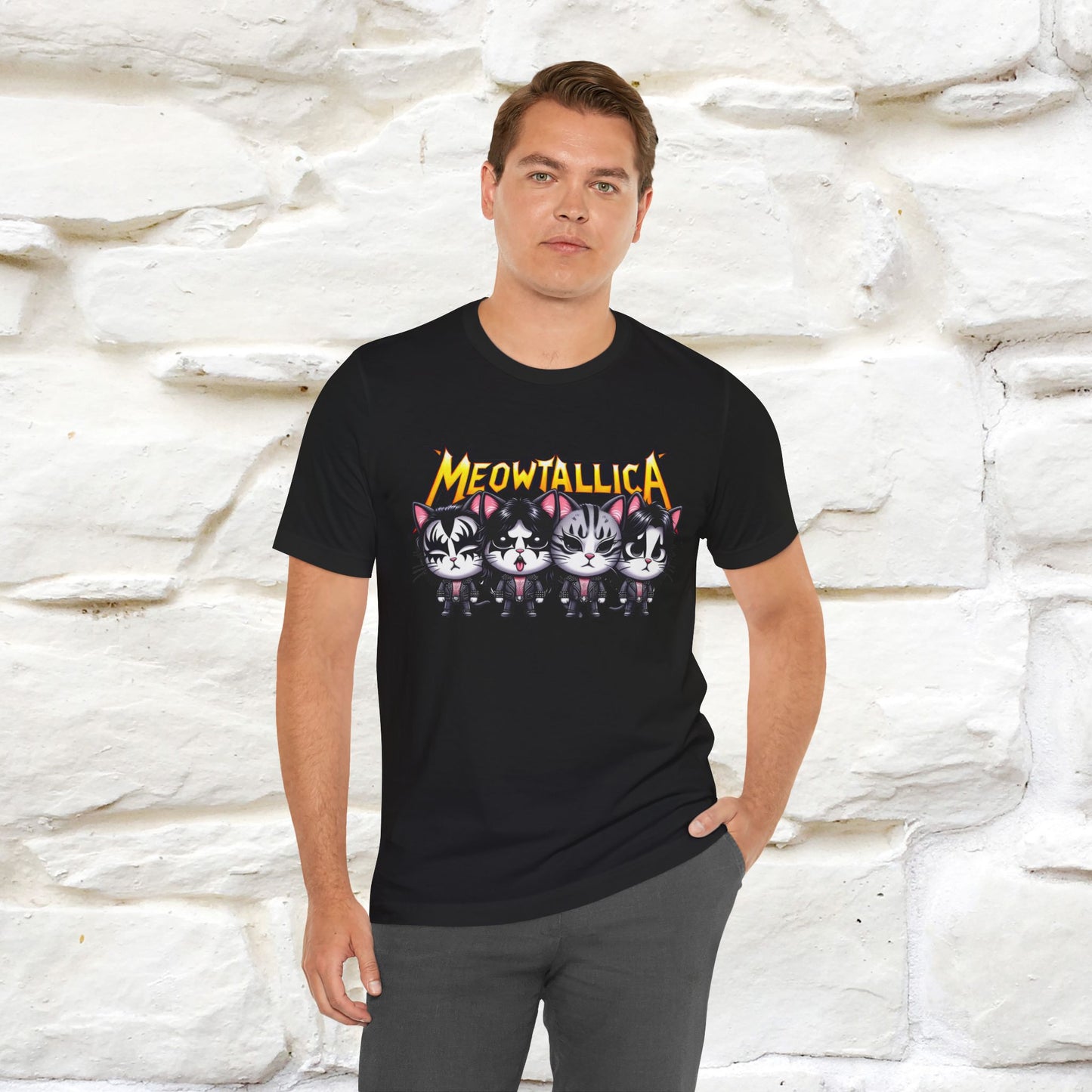 Meowtallica T-Shirt | Rock-Inspired Cat Tee| Nunu&Miao Studio - Nunu&Miao Studio