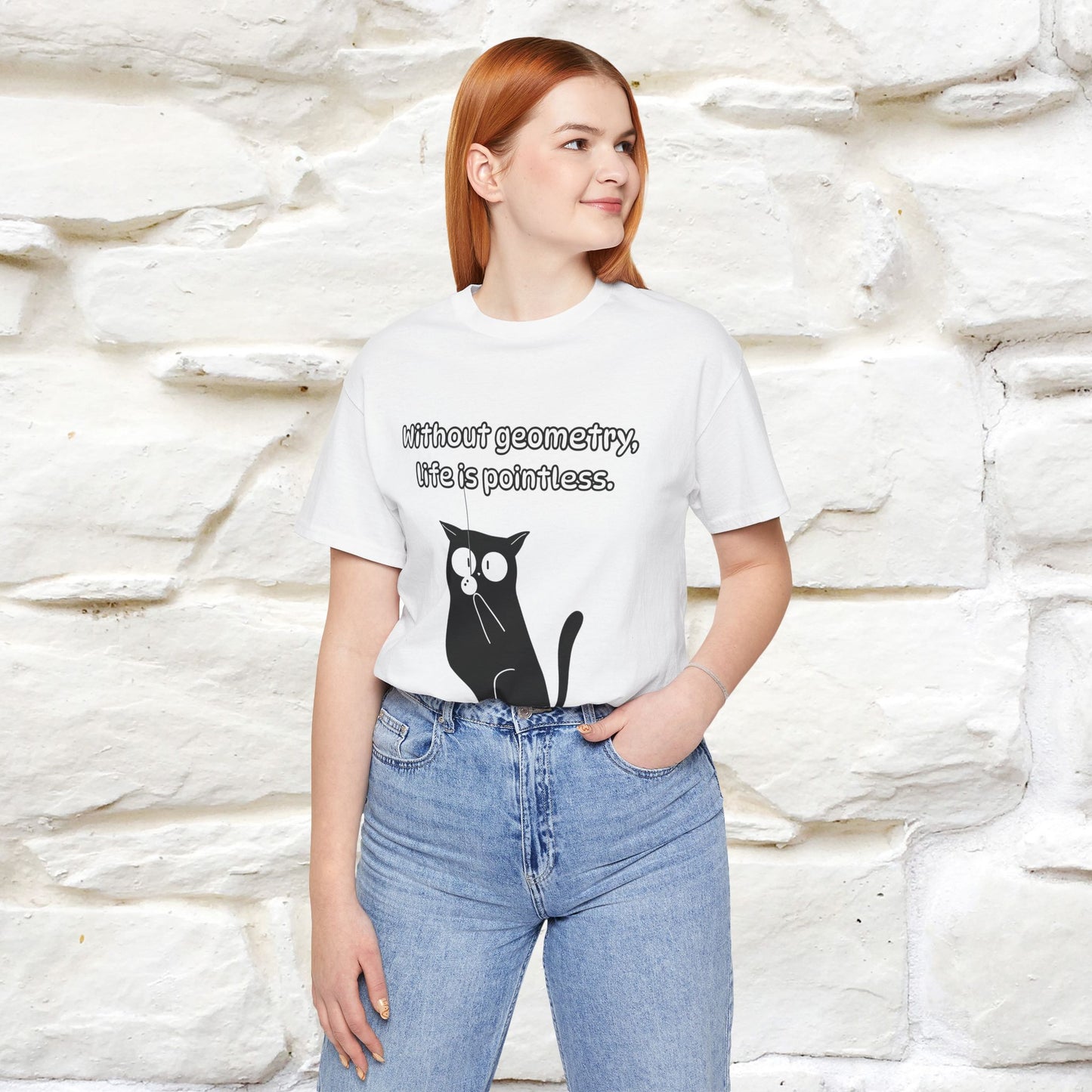 ''Without geometry, life is pointless.''| Funny T-Shirt | Nunu&Miao Studio