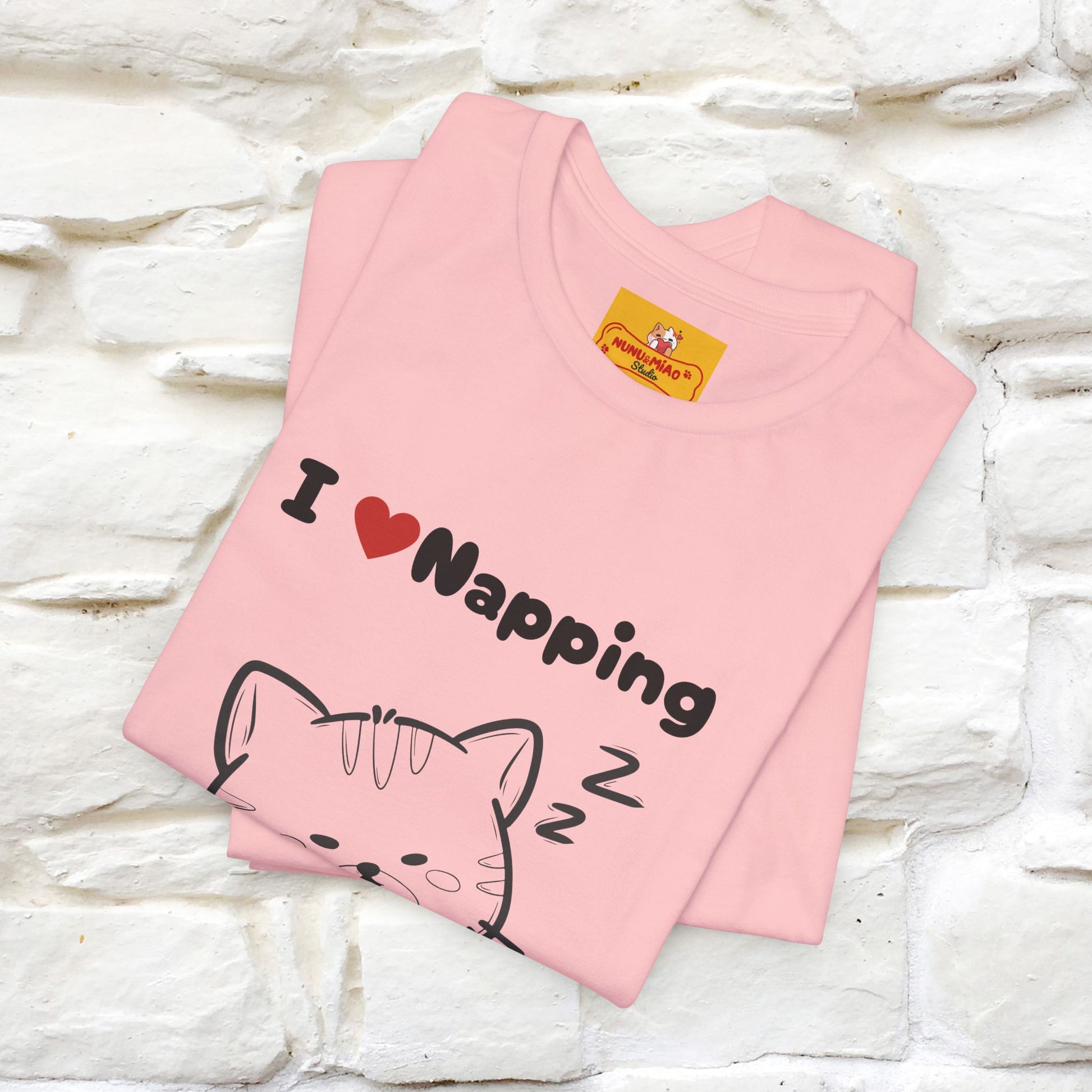 "I Love Napping" Cat T-Shirt | Nunu&Miao Studio - Nunu&Miao Studio