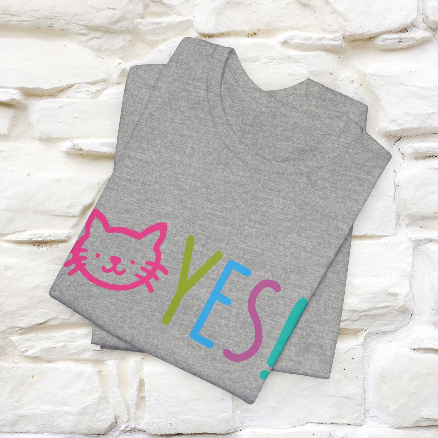 "Yes, Just Do It" Cat T-Shirt for Men & Women | Front & Back Design | 100% Cotton* 🐾