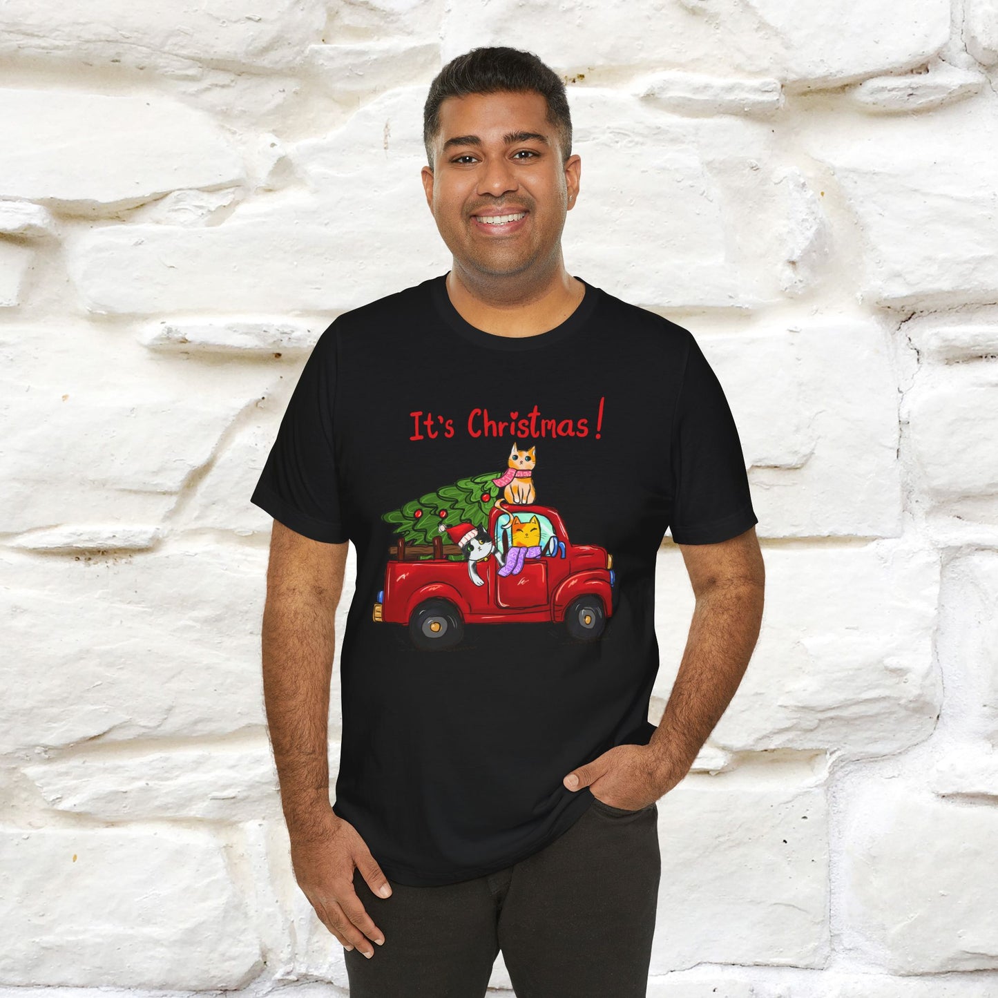 It's Christmas | Festive Cat Christmas Shirt for Men & Women | 100% Cotton*