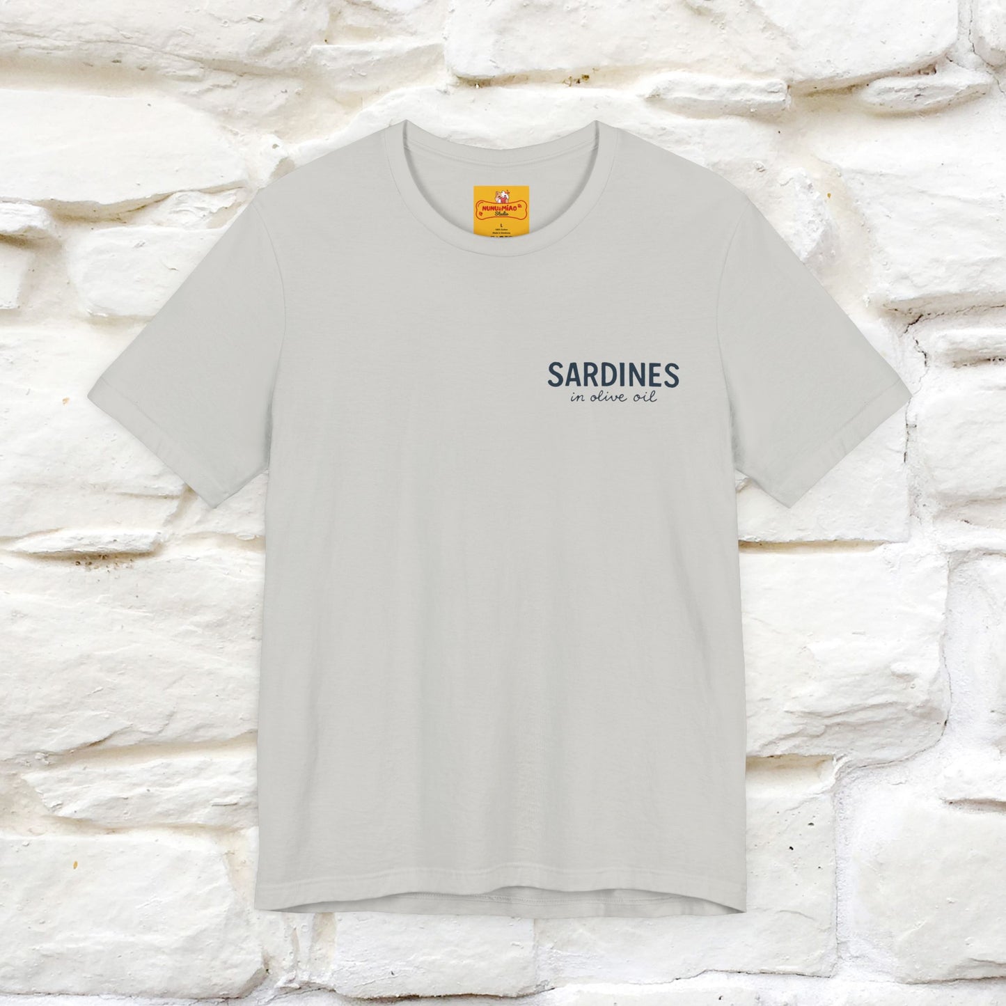 "Sardines In Olive Oil" Cute T-shirt | Front & Back Design|Nunu&Miao Studio