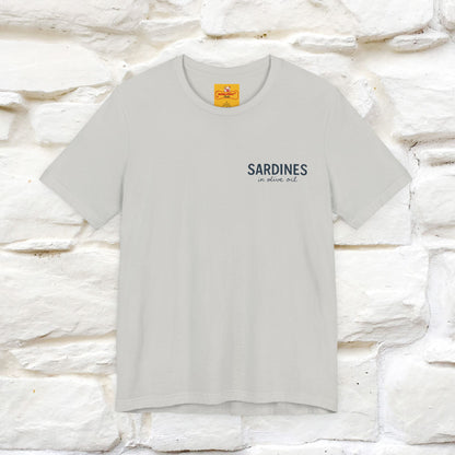 "Sardines In Olive Oil" Cute T-shirt | Front & Back Design|Nunu&Miao Studio