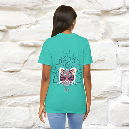 ''Air Fire Cat'' | Cat T-Shirt Front and Back Design | Nunu&Miao Studio
