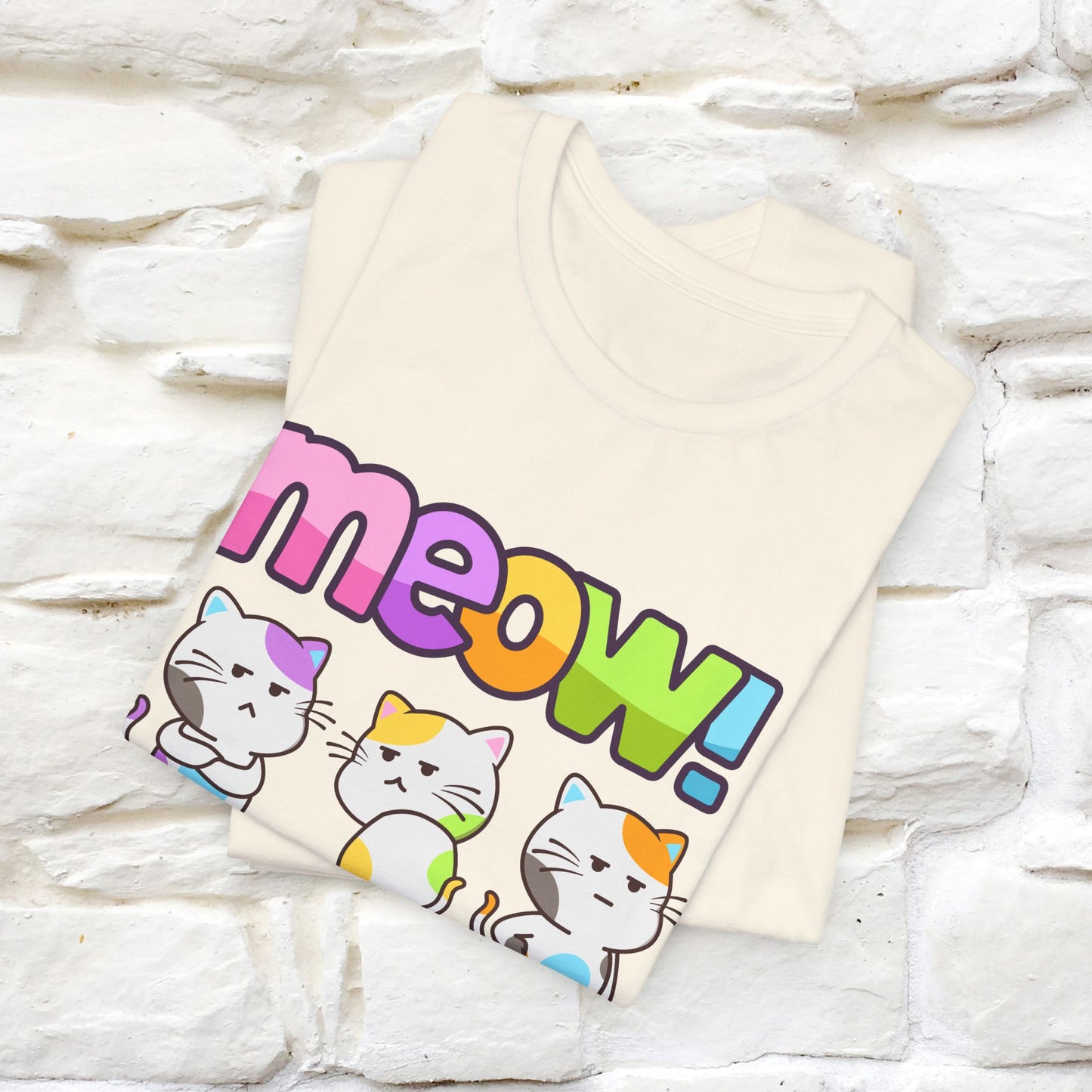 Meow! Funny Cat T-Shirt for Men & Women | 100% Cotton*