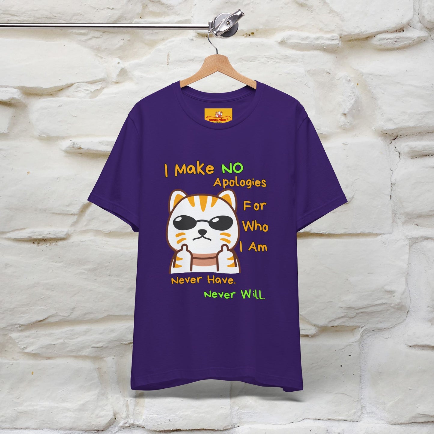 "I Make No Apologies... " |Cat T-Shirt | Nunu&Miao Studio