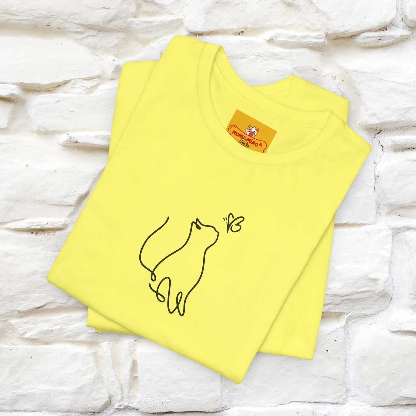"Let Your Dreams Blossom'' Cat T-Shirt Front and Back Design | Nunu&Miao Studio