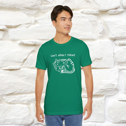 "Can't Adult Today" |Cat T-Shirt | Nunu&Miao Studio