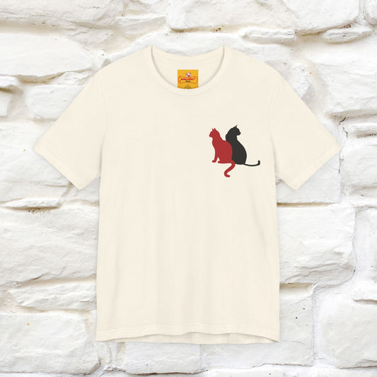 ''Modern Shapes'' Cat T-Shirt Front and Back Design | Nunu&Miao Studio