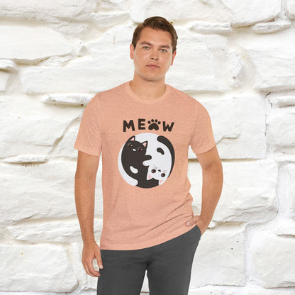 ''Ying Yang Meow''  Cat T-shirt for Men and Women  100% Cotton*