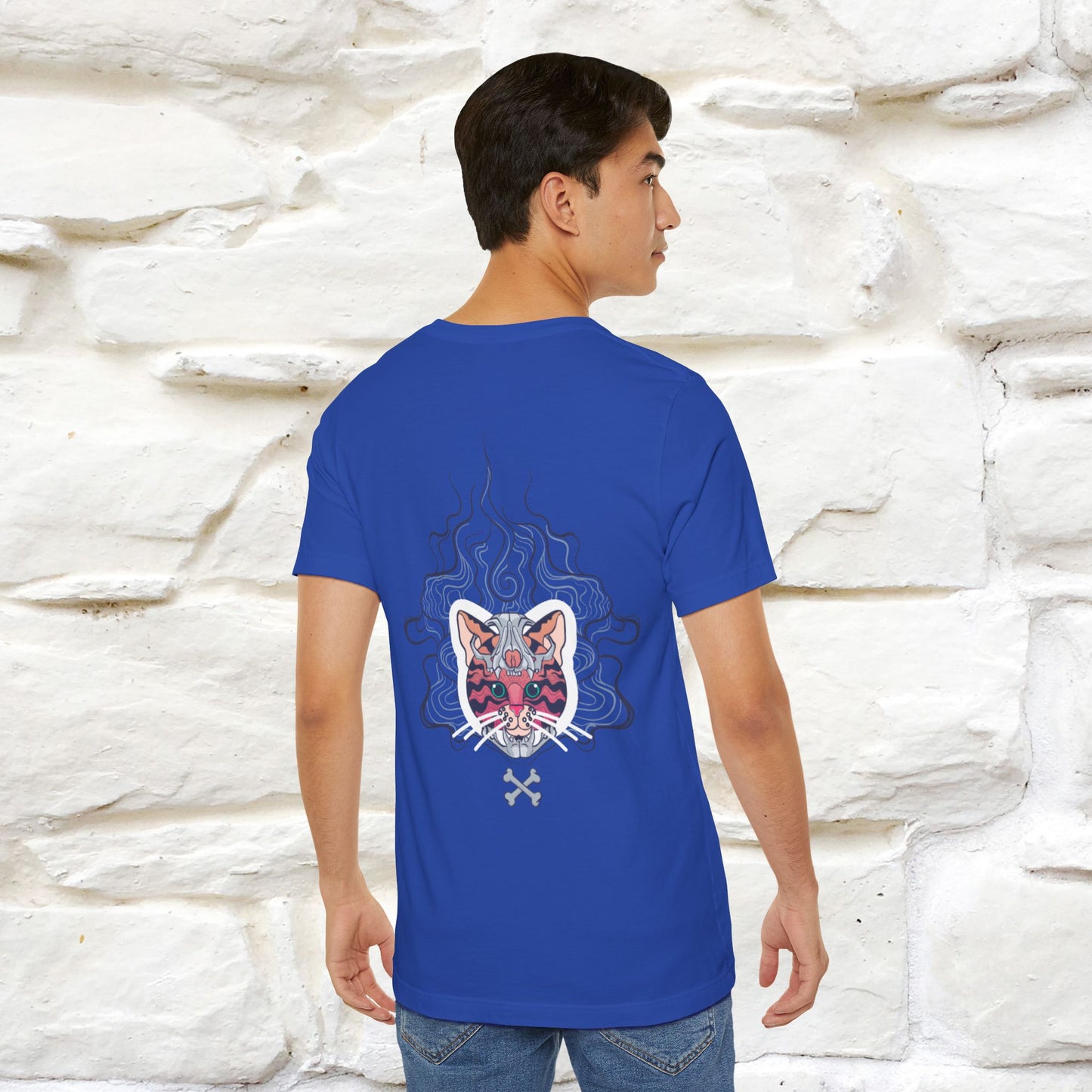 ''Air Fire Cat'' | Cat T-Shirt Front and Back Design | Nunu&Miao Studio
