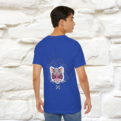 ''Air Fire Cat'' | Cat T-Shirt Front and Back Design | Nunu&Miao Studio