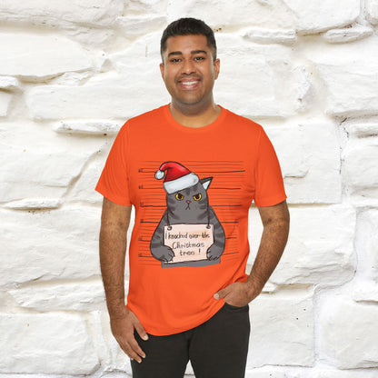 "I Knocked Over The Christmas Tree " |Funny Cat T-Shirt | Nunu&Miao Studio