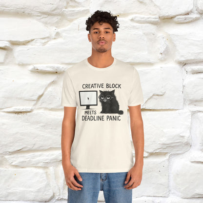 "Creative Block Meets Deadline..." |Cat T-Shirt | Nunu&Miao Studio