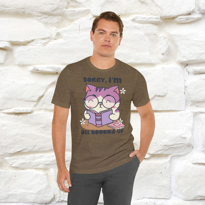 Funny Cat T-Shirt for Book Lovers – 100% Cotton* | Cute Cat Apparel for Men & Women | Gifts for Cat Lovers