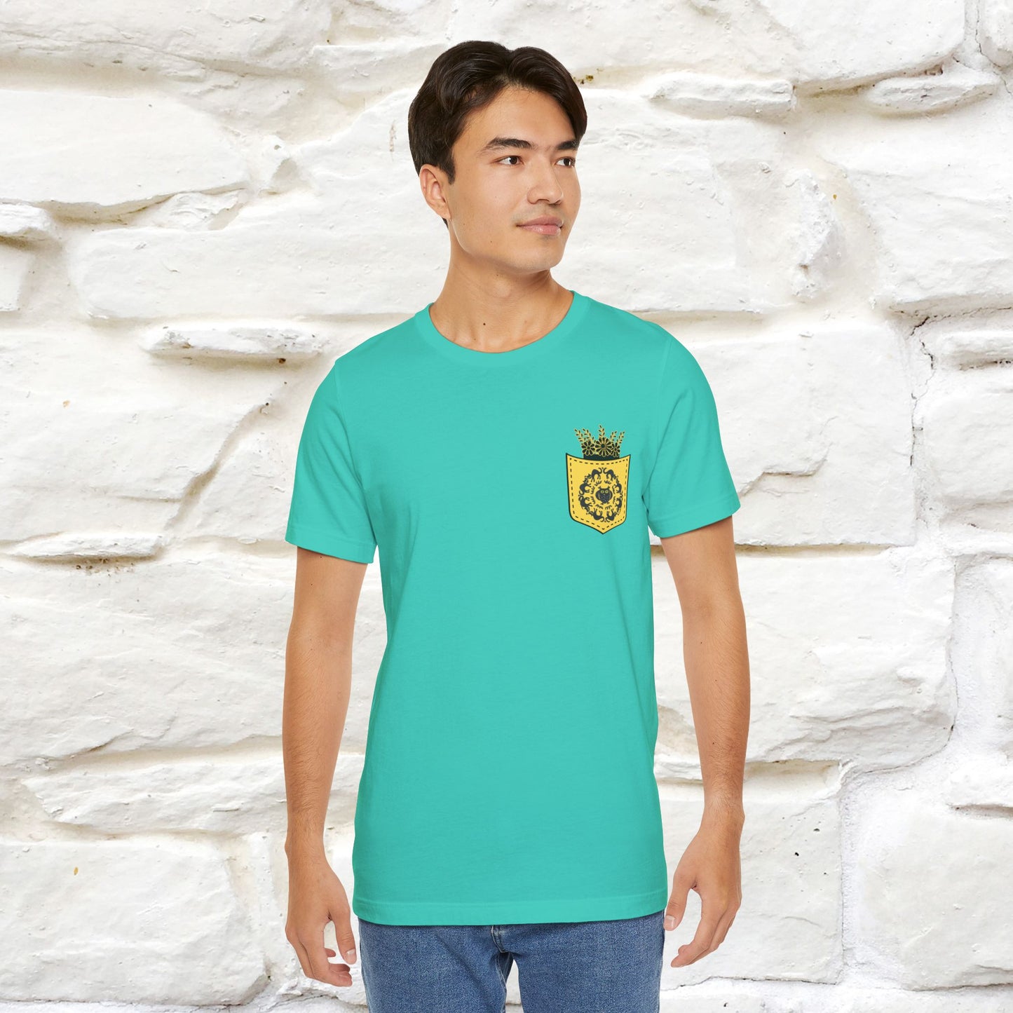 ''Black Cat Circle'' Cat T-Shirt Front and Back Design | Nunu&Miao Studio