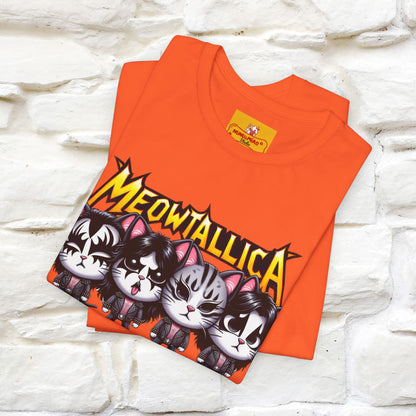 Meowtallica T-Shirt | Rock-Inspired Cat Tee| Nunu&Miao Studio - Nunu&Miao Studio
