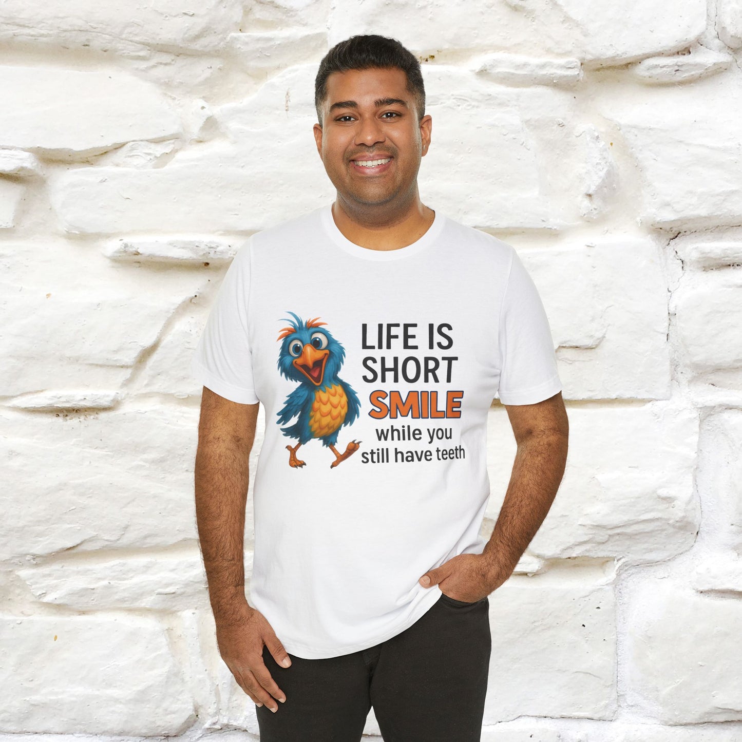 "Life Is Short Smile While ..." |Funny T-Shirt | Nunu&Miao Studio