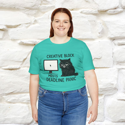 "Creative Block Meets Deadline..." |Cat T-Shirt | Nunu&Miao Studio