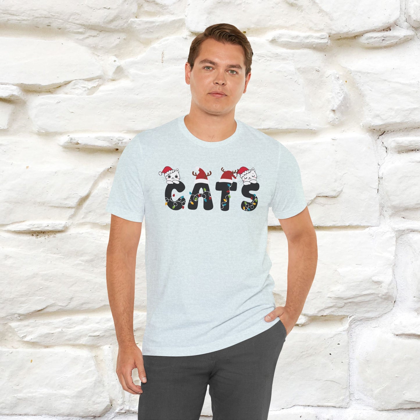 “Cats Christmas T-Shirt | Festive Cat T-Shirt for Men & Women | 100% Cotton”