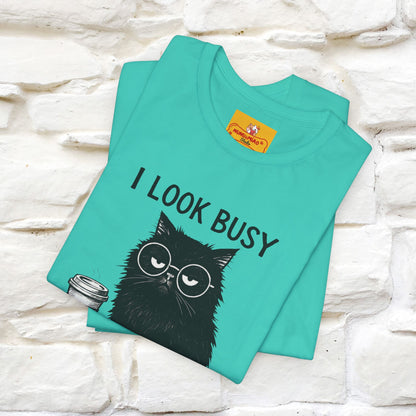 "I Look Busy But I'm Just Overwhelmed" |Cat T-Shirt | Nunu&Miao Studio