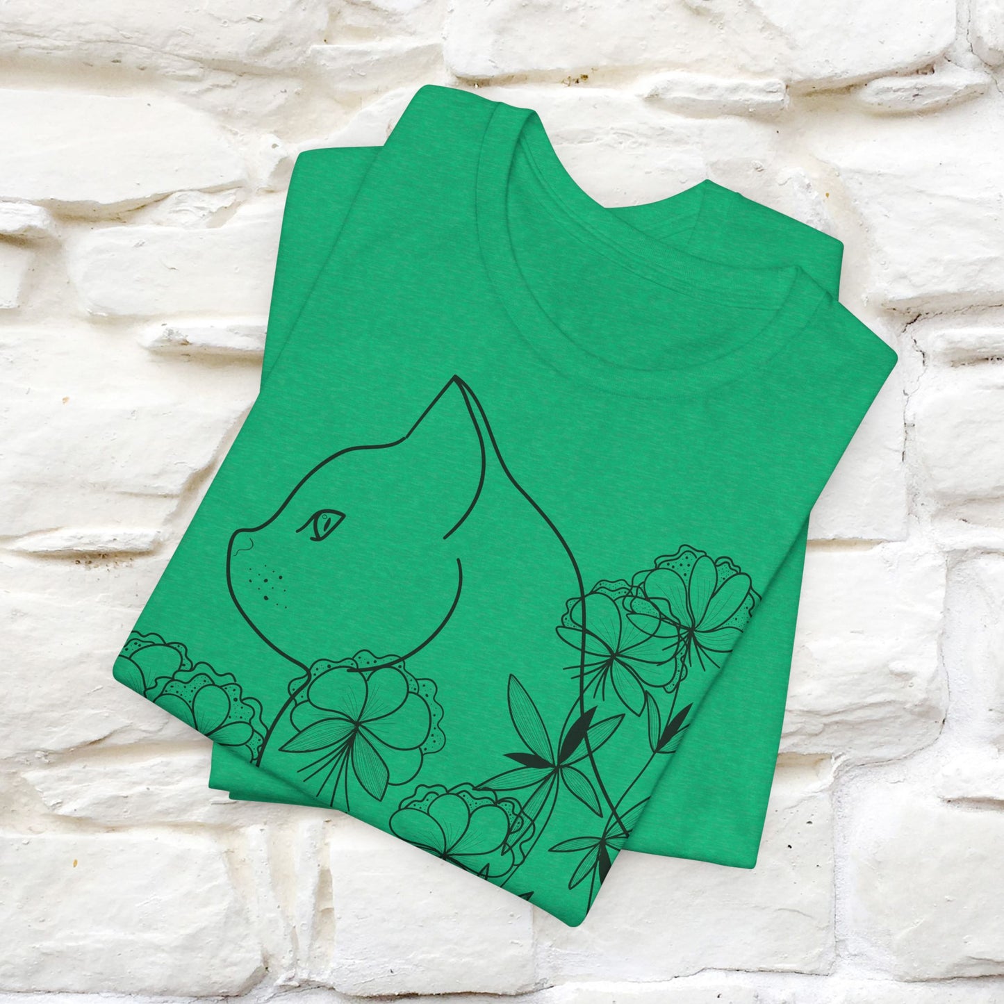 "Cat Flower !" Cat T-Shirt for Men & Women | 100% Cotton*