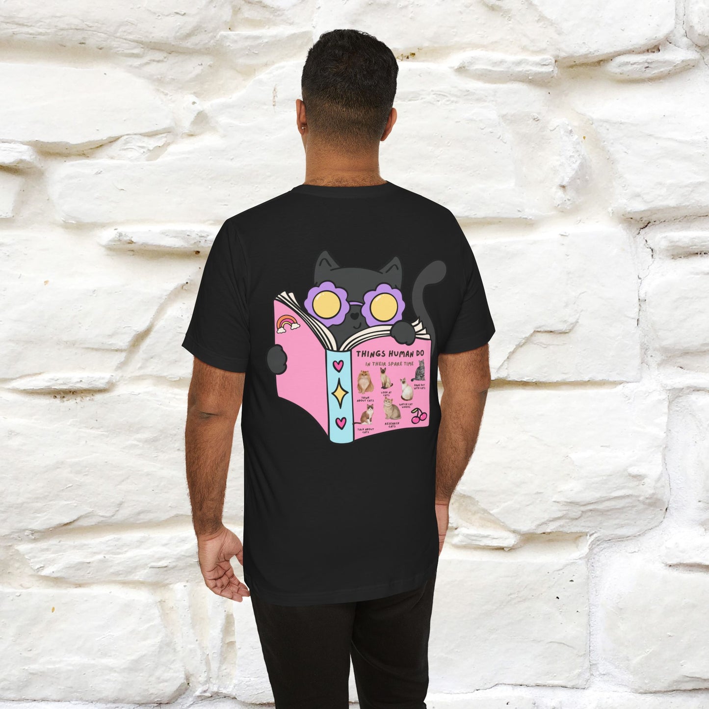 Things Humans Do In Their Spare Time" Cat T-Shirt for Men & Women | 100% Cotton* | Funny & Cozy Vibes for Cat Lovers