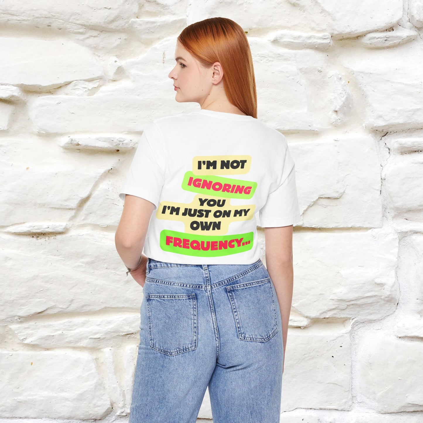 "I'm Not Ignoring You. I'm Just  .. " Cat T-Shirt | Front & Back Design | Nunu&Miao Studio