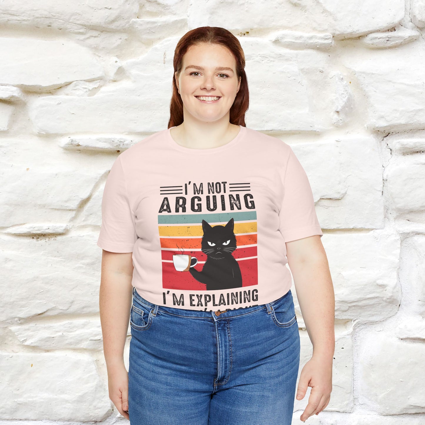 Non sto discutendo, sto spiegando perché ho ragione T-shirt con gatto per uomo e donna | 100% cotone* Maglietta divertente