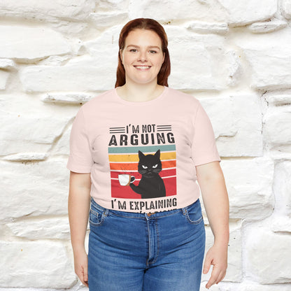 Non sto discutendo, sto spiegando perché ho ragione T-shirt con gatto per uomo e donna | 100% cotone* Maglietta divertente