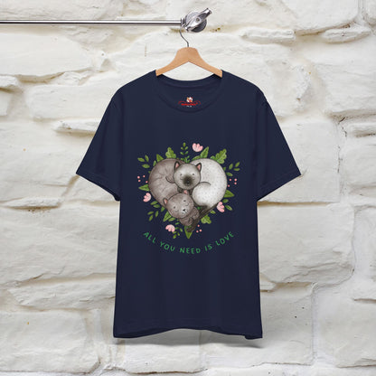 "All You Need Is Love" Cat T-Shirt | 100% Cotton* | Adorable Cat Apparel for Men & Women