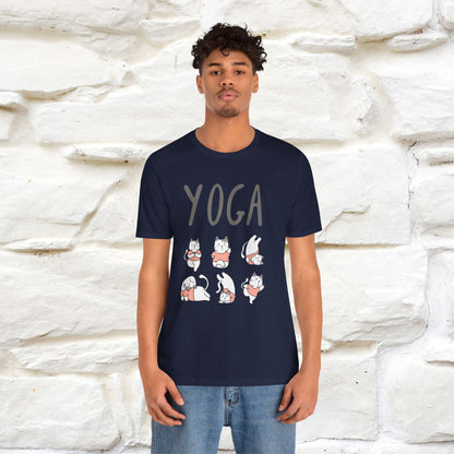 The Real Yoga Challenge Cat T-Shirt for Men & Women | 100% Cotton* Funny & Comfortable Tee