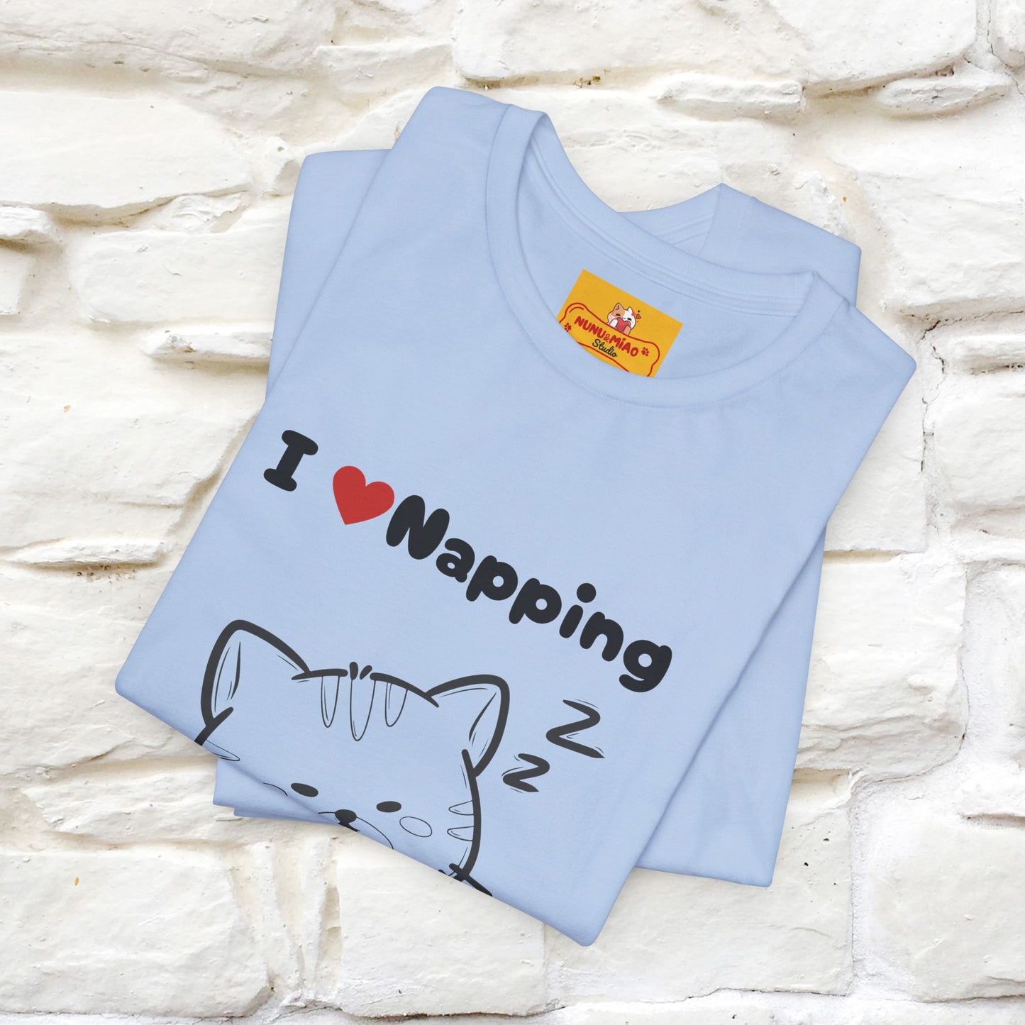 "I Love Napping" Cat T-Shirt | Nunu&Miao Studio