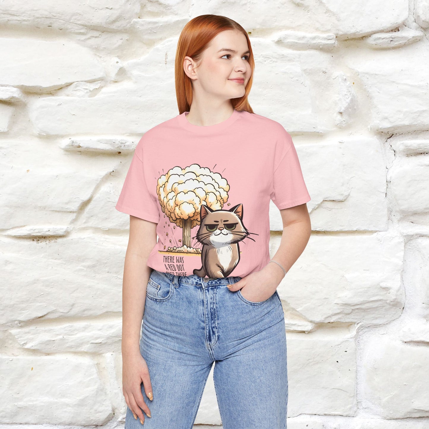 ''The Red Dot Chase'' Funny Cat T-Shirt | Nunu&Miao Studio - Nunu&Miao Studio