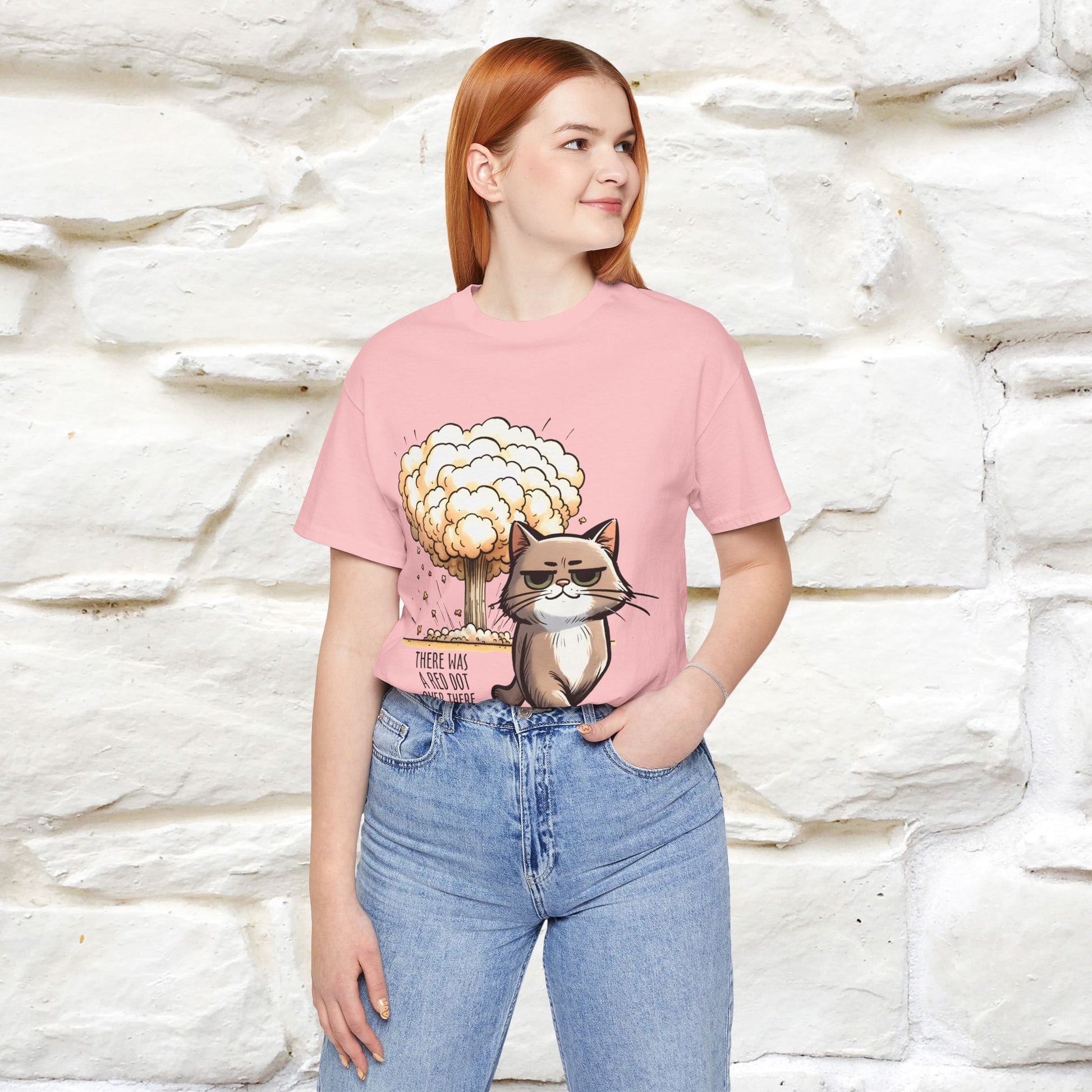 ''The Red Dot Chase'' Funny Cat T-Shirt | Nunu&Miao Studio - Nunu&Miao Studio